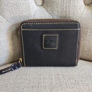 Dooney & Bourke Florentine Small Zip Around Wallet Navy